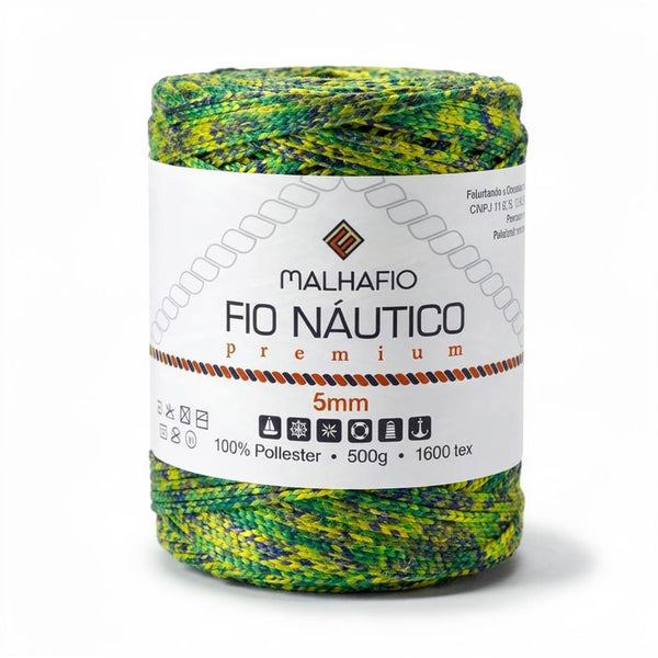 Fio Náutico Mesclado Verde Amarelo Azul Copa 2026 Malhafio