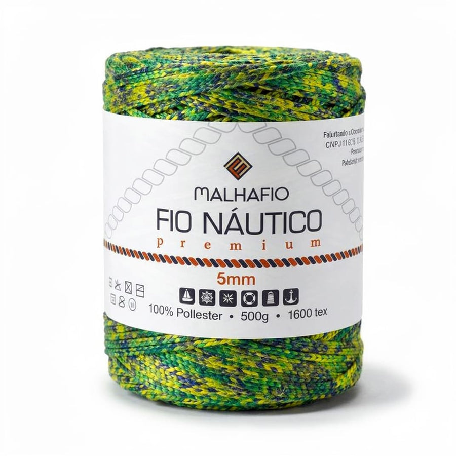 Fio Náutico Mesclado Verde Amarelo Azul Copa 2026 Malhafio