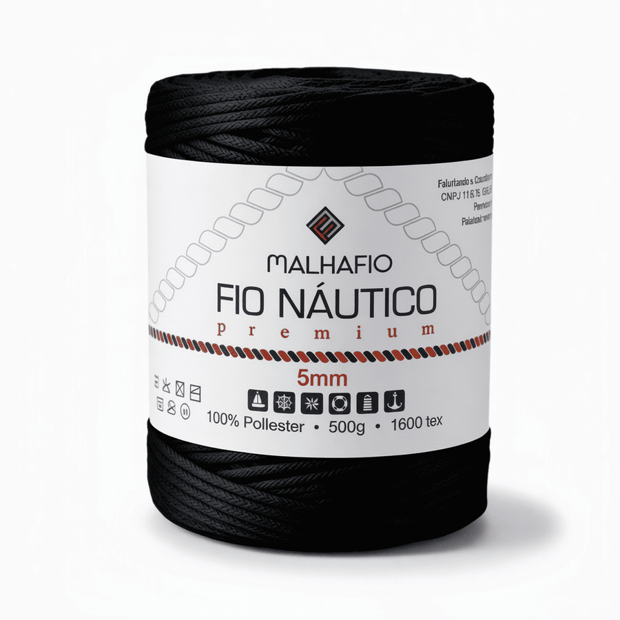 Fio Náutico Preto Malhafio