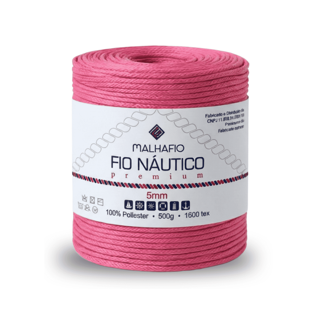 Fio Náutico Rosa Barbie Malhafio - Ariel Malhas | Universo do Artesão