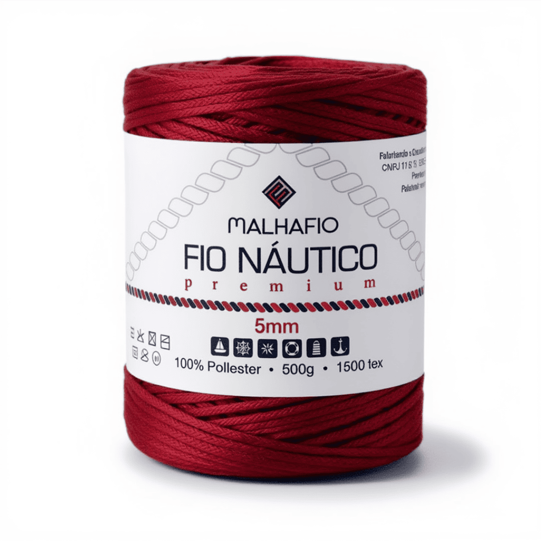 Fio Náutico Sangria Malhafio - Ariel Malhas | Universo do Artesão
