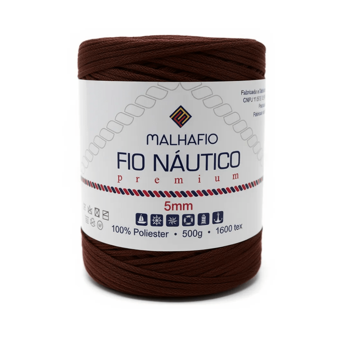 Fio Náutico Tabaco Malhafio - Ariel Malhas | Universo do Artesão