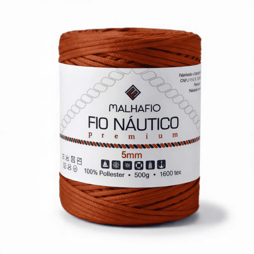 Fio Náutico Telha Malhafio - Ariel Malhas | Universo do Artesão