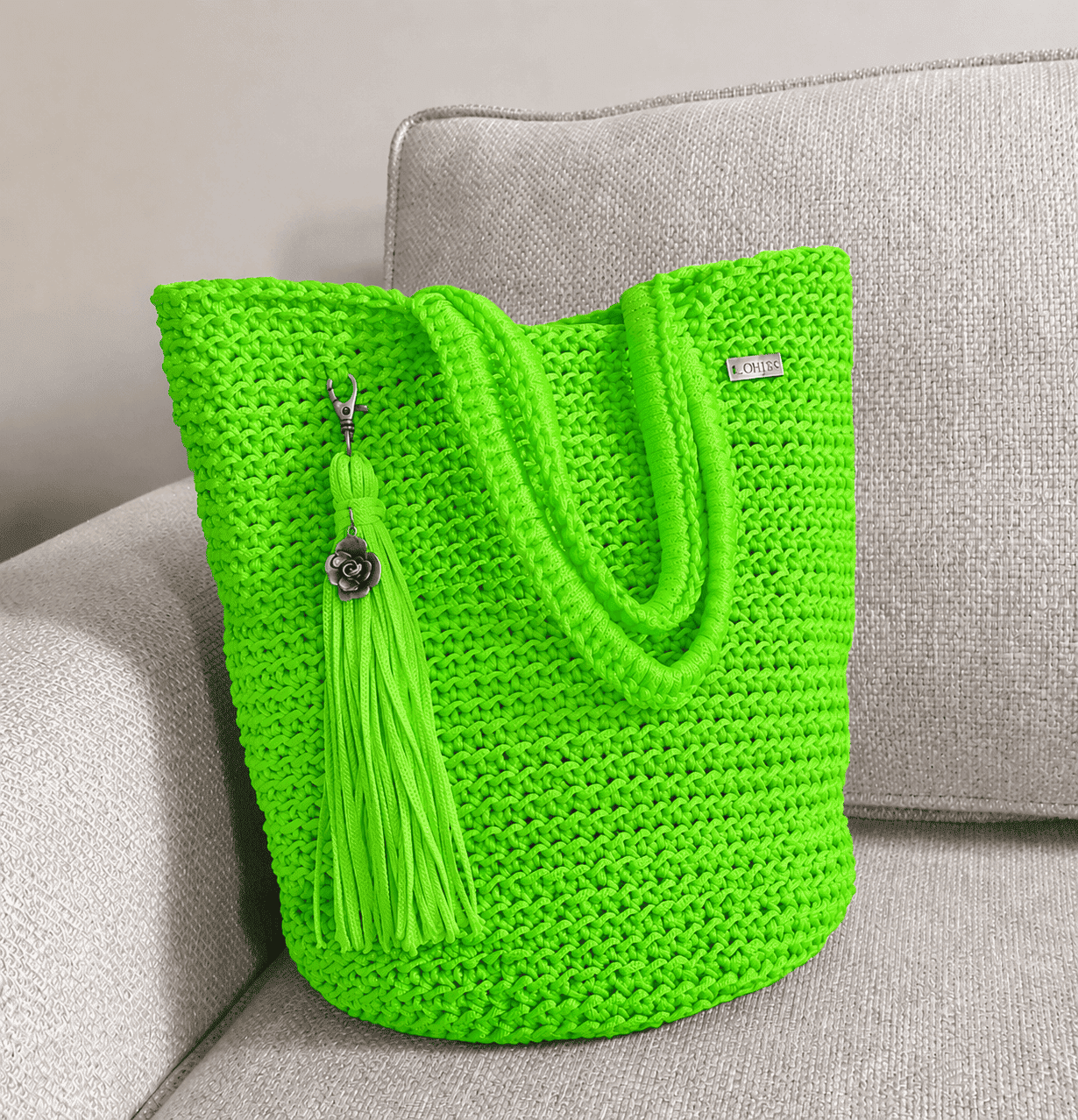 Fio Náutico Verde Neon Malhafio - Ariel Malhas | Universo do Artesão