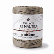 Fio Náutico 100% Poliéster para Bolsas, Crochê e Decoração — Caqui