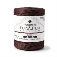 Fio Náutico 100% Poliéster para Bolsas, Crochê e Decoração — Chocolate
