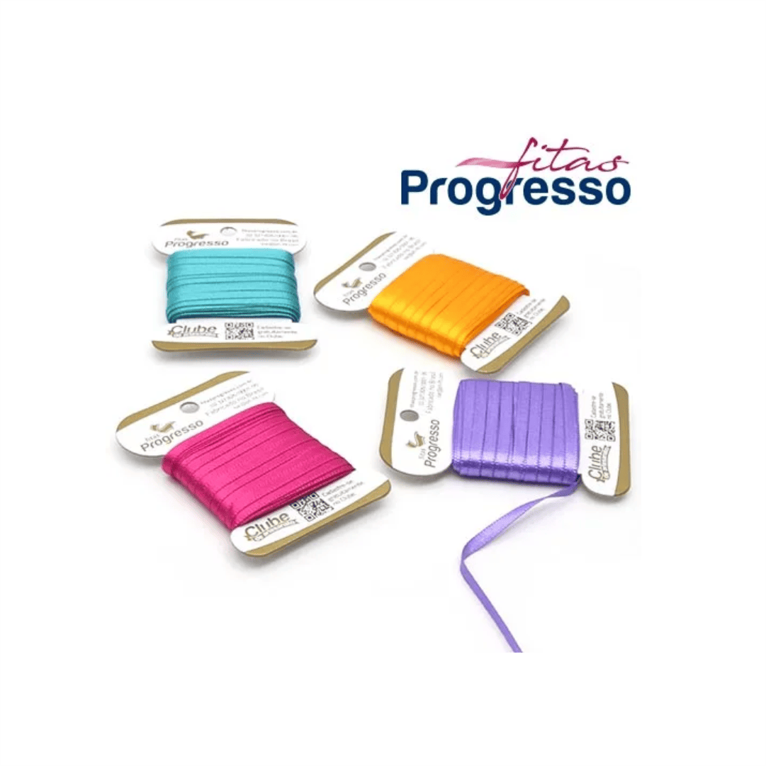 Fita de Cetim Amarelo Canário 4 mm 10 metros de Largura (T900.000 242) - Ariel Malhas | Universo do Artesão