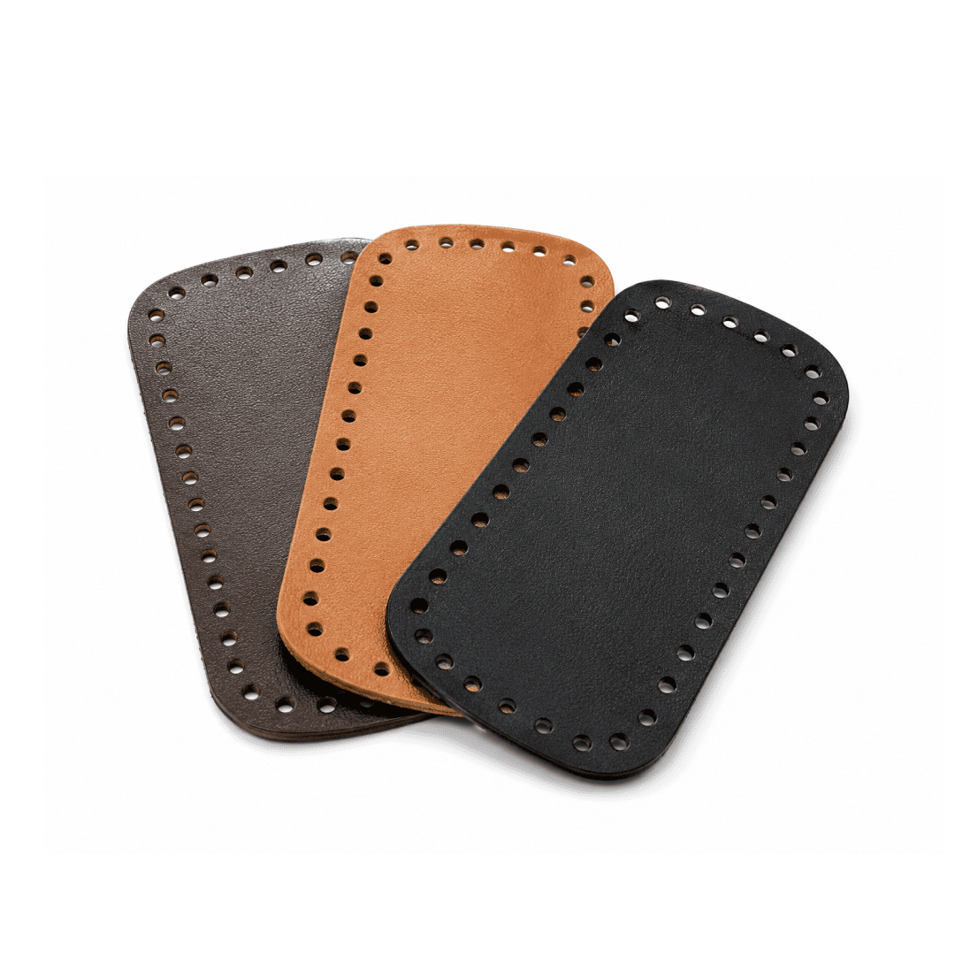 Fundo para Bolsa de Crochê Couro Retangular 22x11 cm