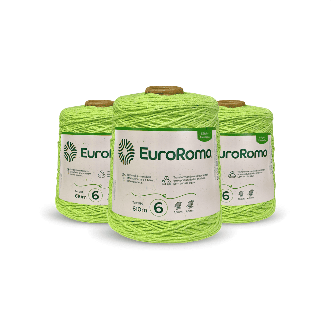 Kit 3 Barbante Citrus EuroRoma - Ariel Malhas | Universo do Artesão