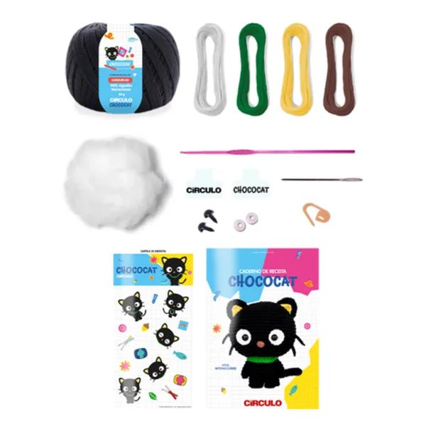 Kit Amigurumi Chococat Círculo - Ariel Malhas | Universo do Artesão