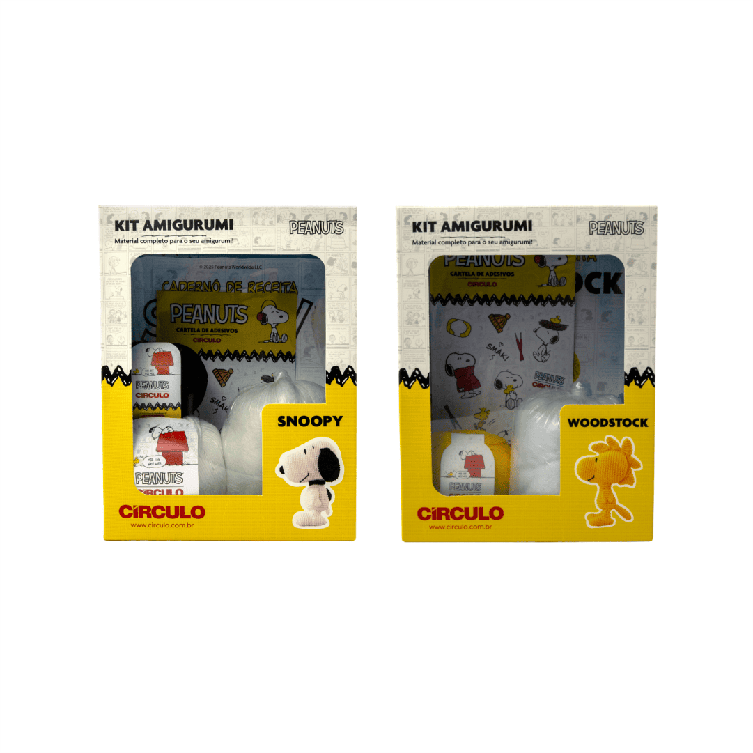 Kit Amigurumi Snoopy And Peanuts Circulo - Ariel Malhas | Universo do Artesão