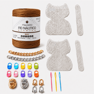 Kit Completo para Fazer 2 Bolsas Artesanais com Fio Náutico e Acessórios — Ferrugem
