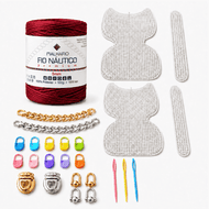 Kit Completo para Fazer 2 Bolsas Artesanais com Fio Náutico e Acessórios — Sangria