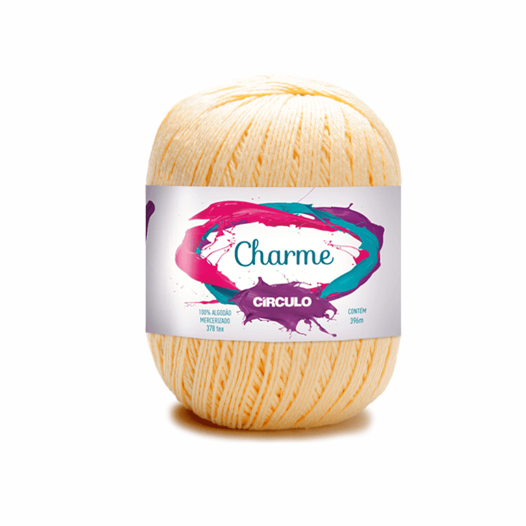 Linha Charme Circulo 396mts 1114 - Amarelo Candy - Ariel Malhas | Universo do Artesão