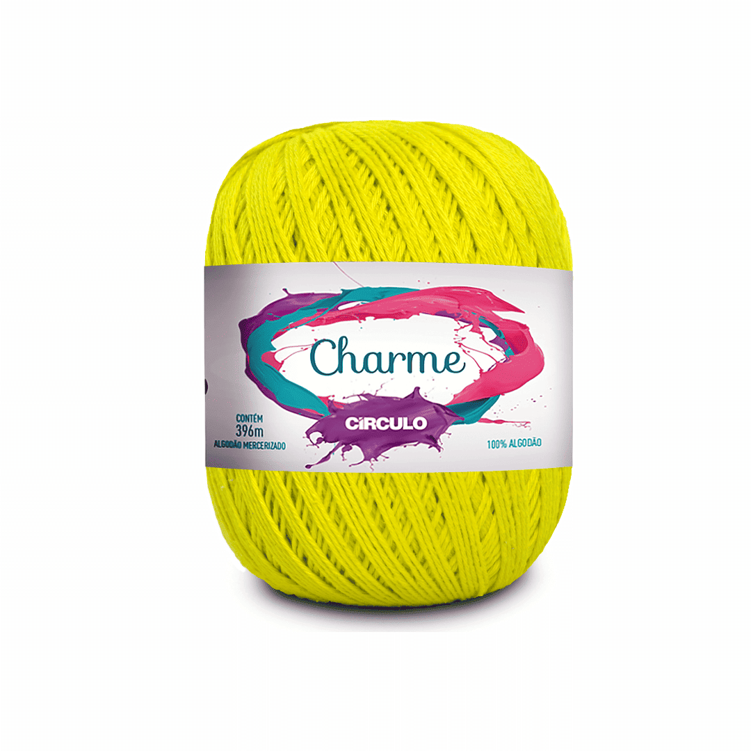 Linha Charme Circulo 396mts 1779 - Amarelo Cítrico - Ariel Malhas | Universo do Artesão