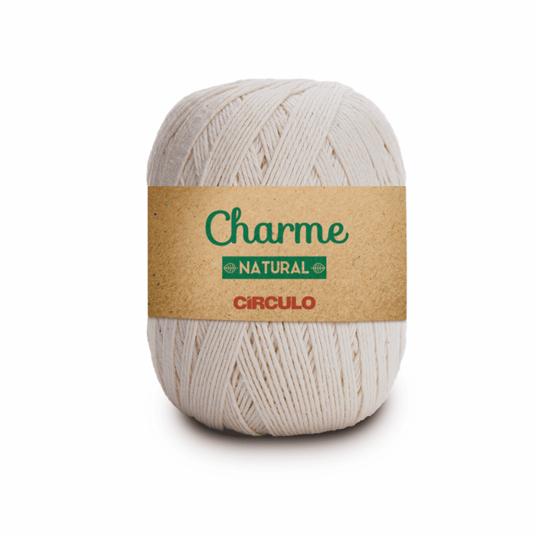 Linha Charme Circulo 396mts 20 - Natural - Ariel Malhas | Universo do Artesão