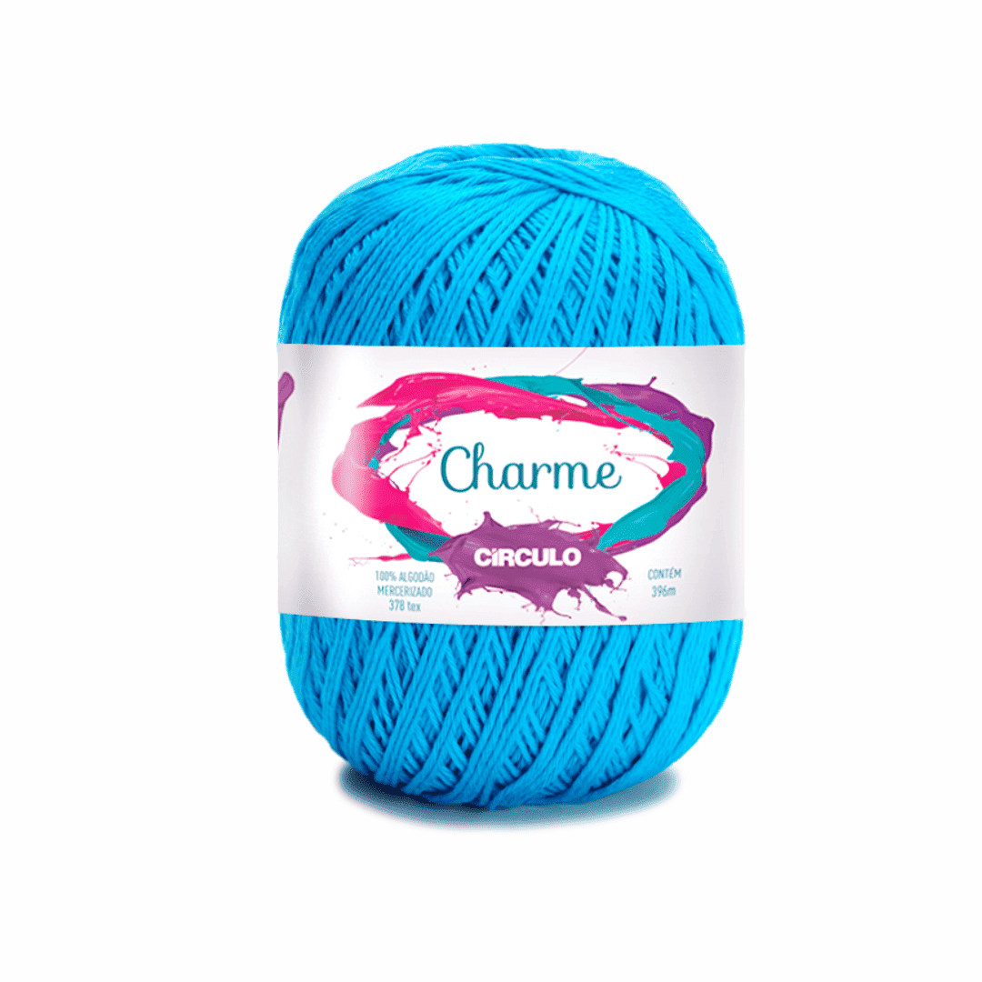 Linha Charme Circulo 396mts 2194 - Turquesa - Ariel Malhas | Universo do Artesão