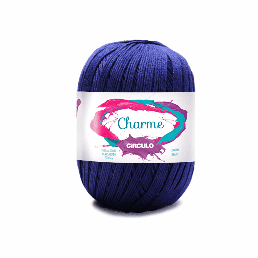 Linha Charme Circulo 396mts 2856 - Anil Profundo - Ariel Malhas | Universo do Artesão