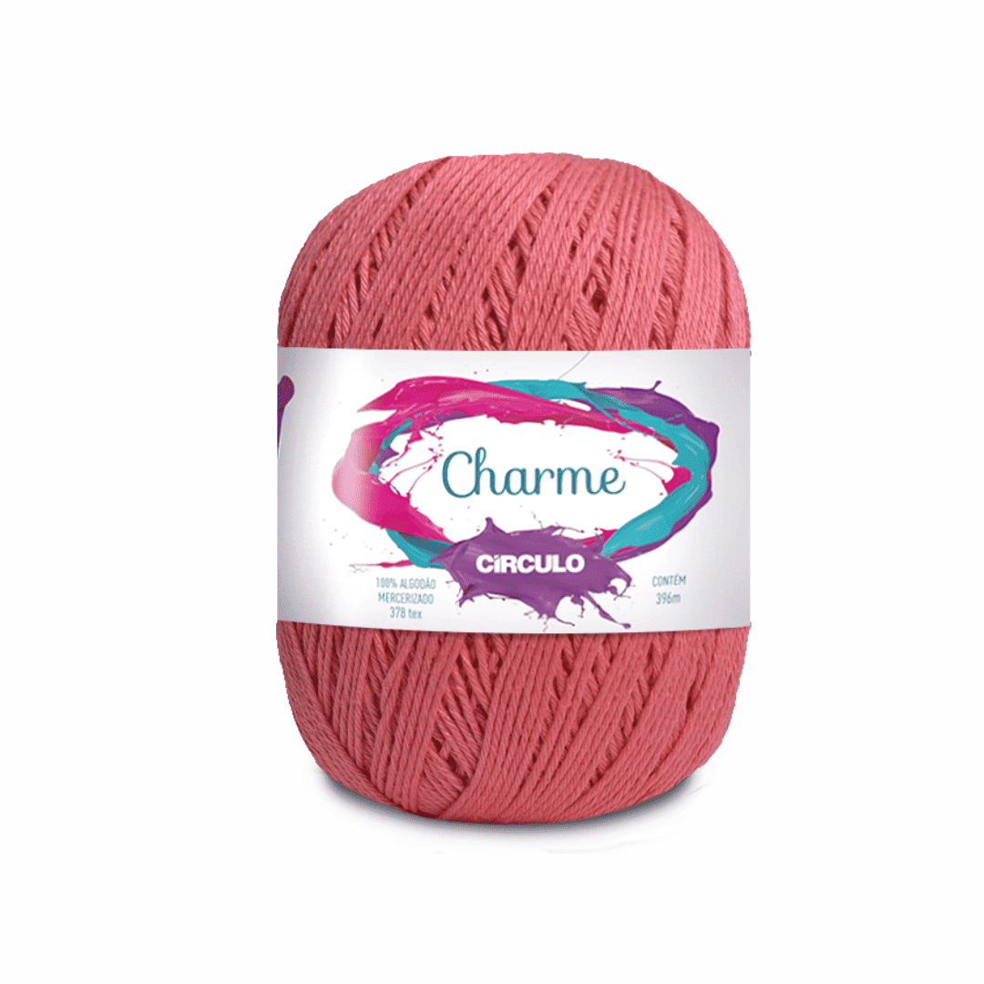 Linha Charme Circulo 396mts 3048 - Flamingo - Ariel Malhas | Universo do Artesão