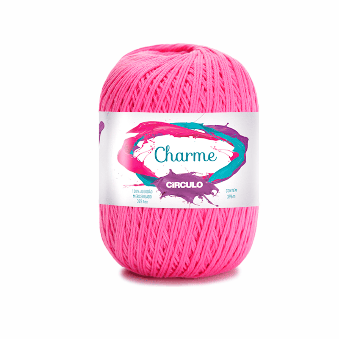 Linha Charme Circulo 396mts 3182 - Pitaya - Ariel Malhas | Universo do Artesão