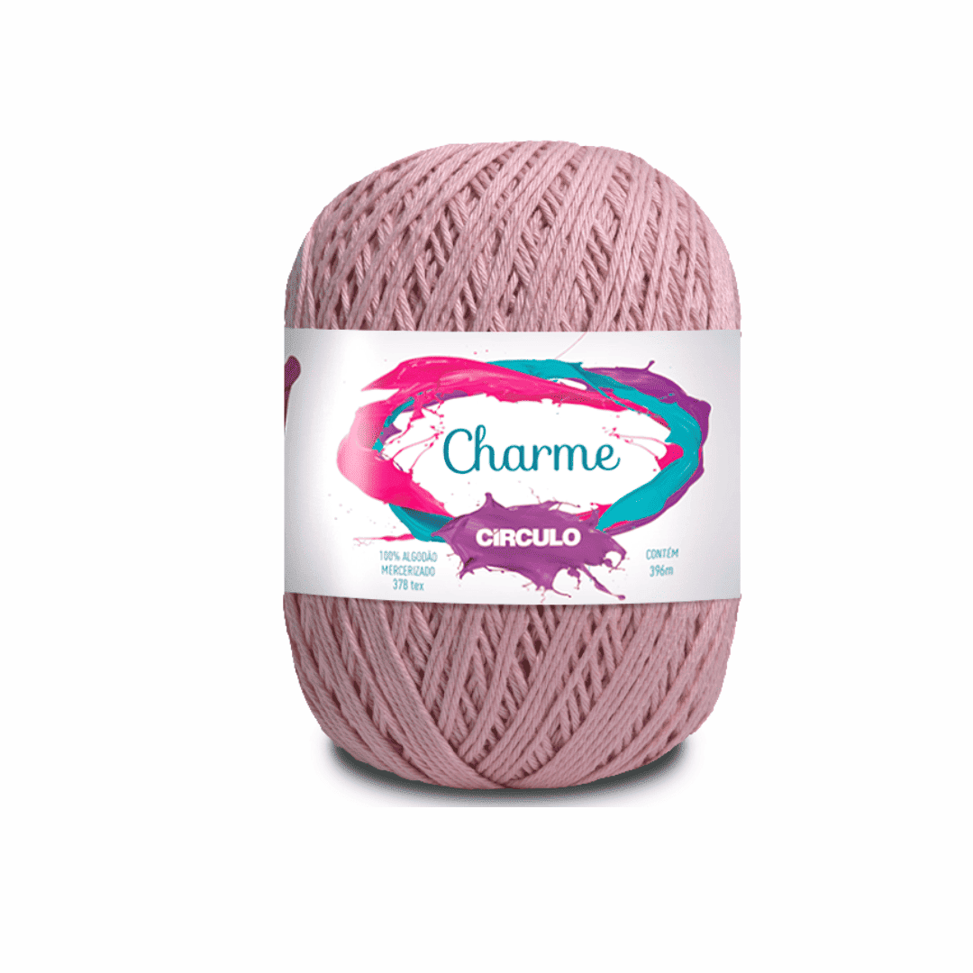 Linha Charme Circulo 396mts 3227 - Rosa Antigo - Ariel Malhas | Universo do Artesão