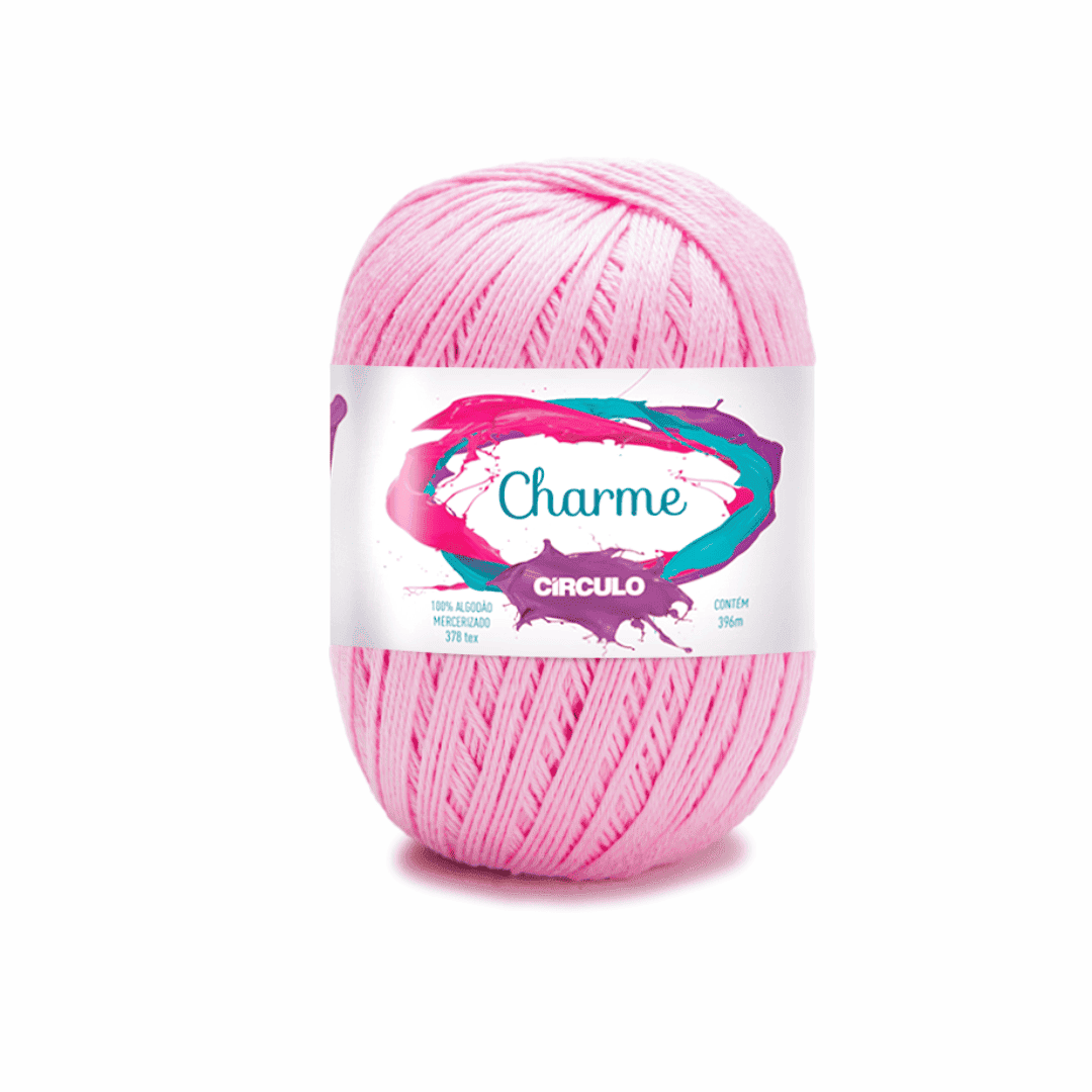 Linha Charme Circulo 396mts 3526 - Rosa Candy - Ariel Malhas | Universo do Artesão
