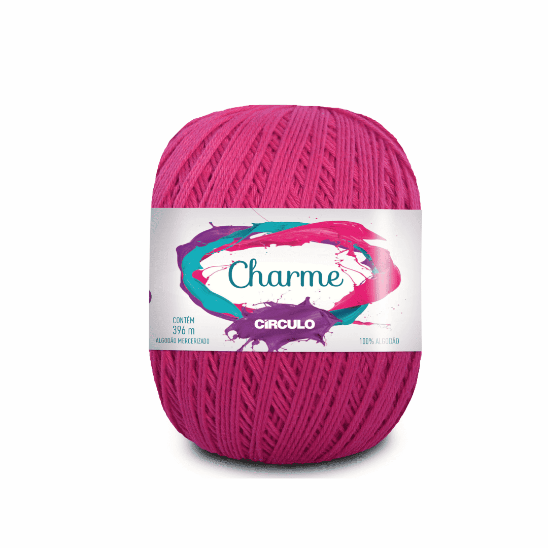 Linha Charme Circulo 396mts 3754 - Rosa Pink - Ariel Malhas | Universo do Artesão