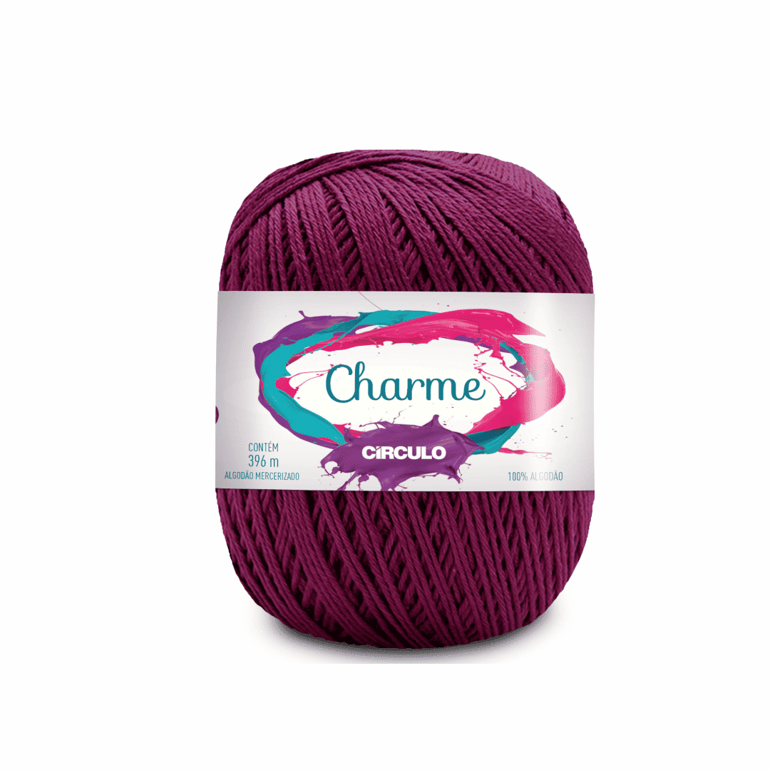 Linha Charme Circulo 396mts 3794 - Bordô - Ariel Malhas | Universo do Artesão