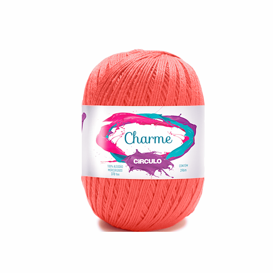 Linha Charme Circulo 396mts 4004 - Coral - Ariel Malhas | Universo do Artesão