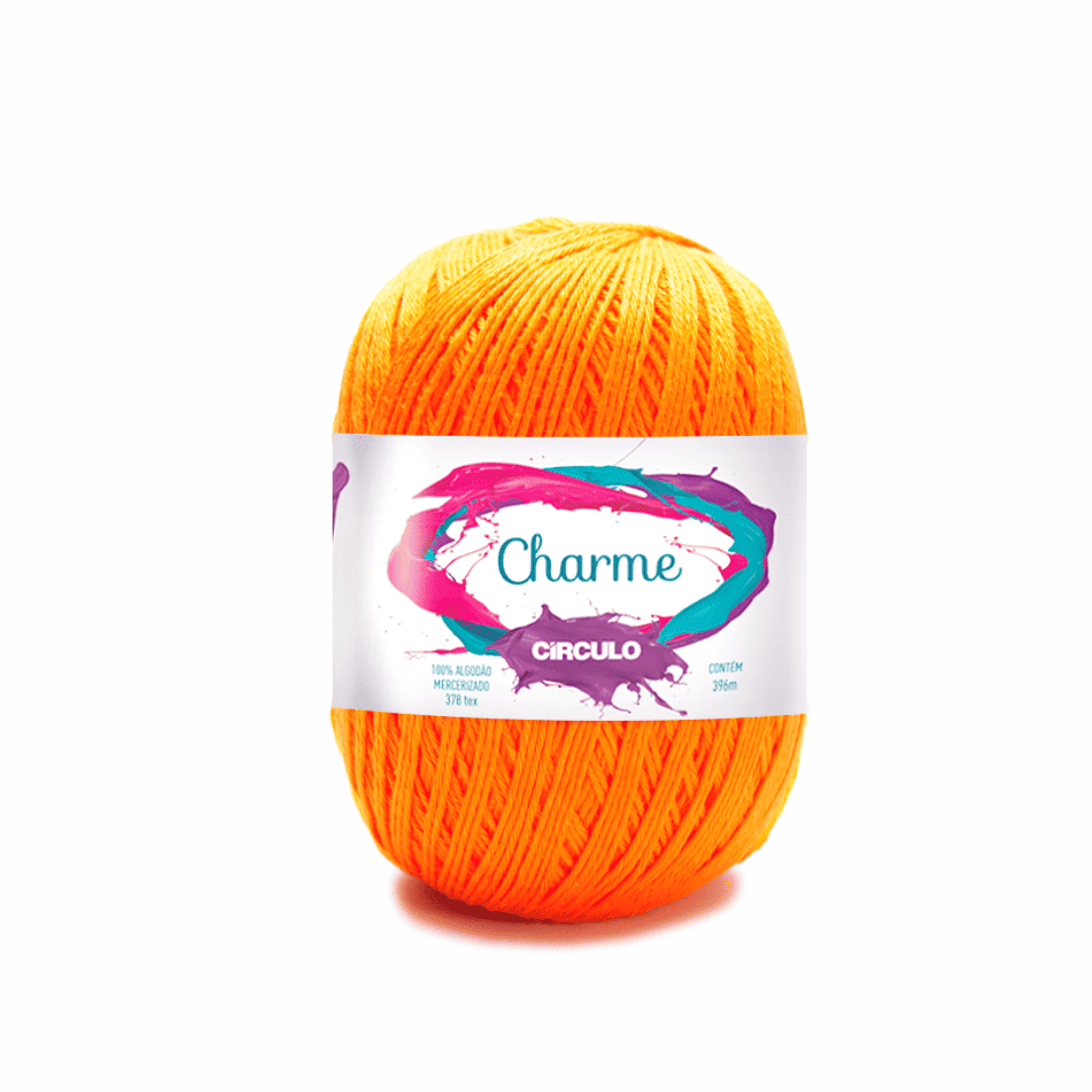 Linha Charme Circulo 396mts 4456 - Laranja - Ariel Malhas | Universo do Artesão