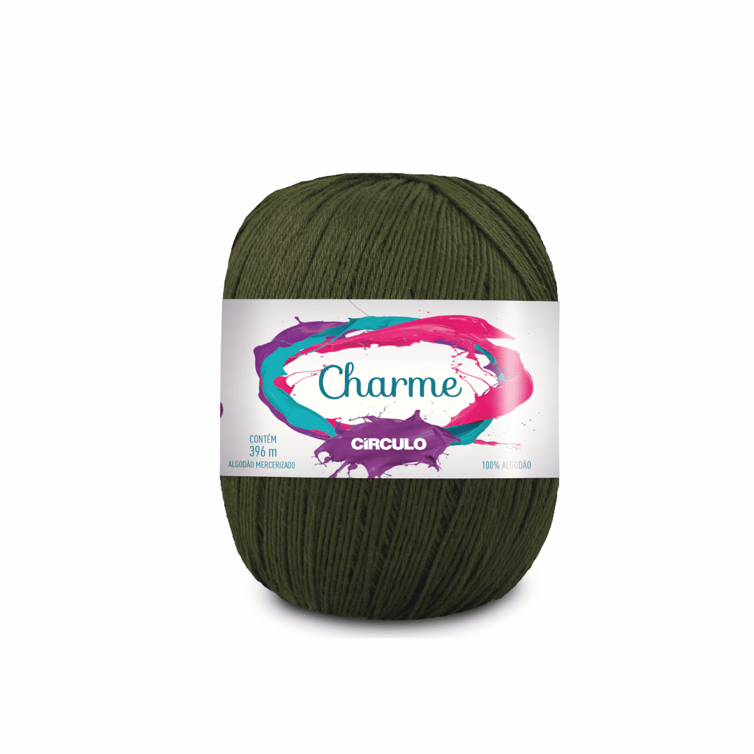Linha Charme Circulo 396mts 5164 - Verde Arbusto - Ariel Malhas | Universo do Artesão