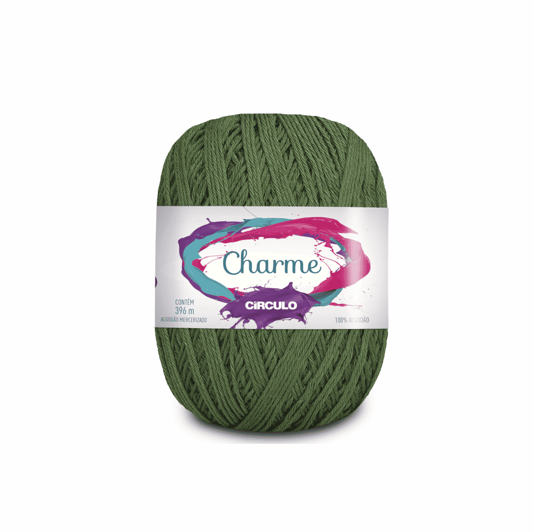 Linha Charme Circulo 396mts 5606 - Verde Orégano - Ariel Malhas | Universo do Artesão