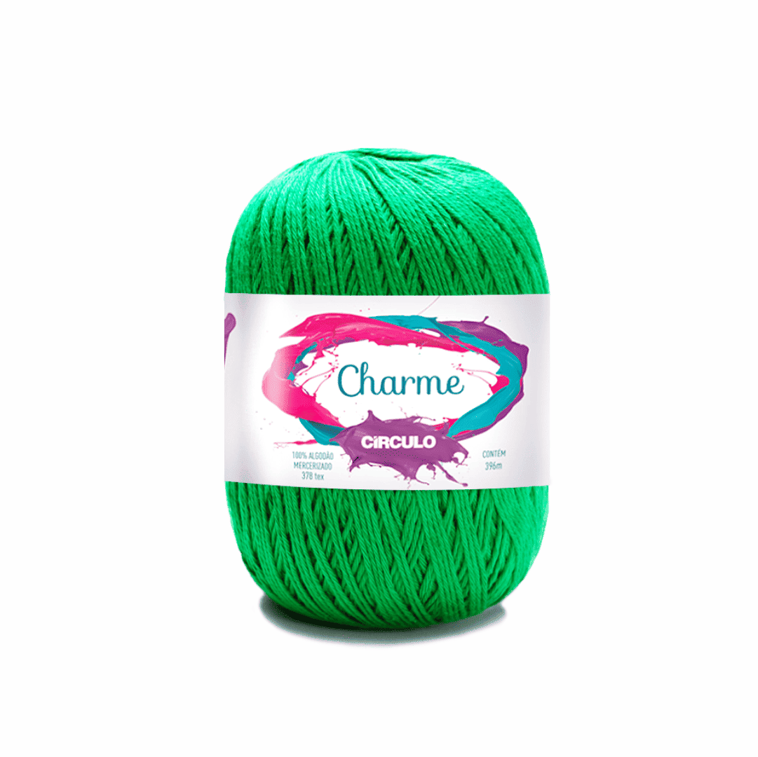Linha Charme Circulo 396mts 5767 - Verde Bandeira - Ariel Malhas | Universo do Artesão