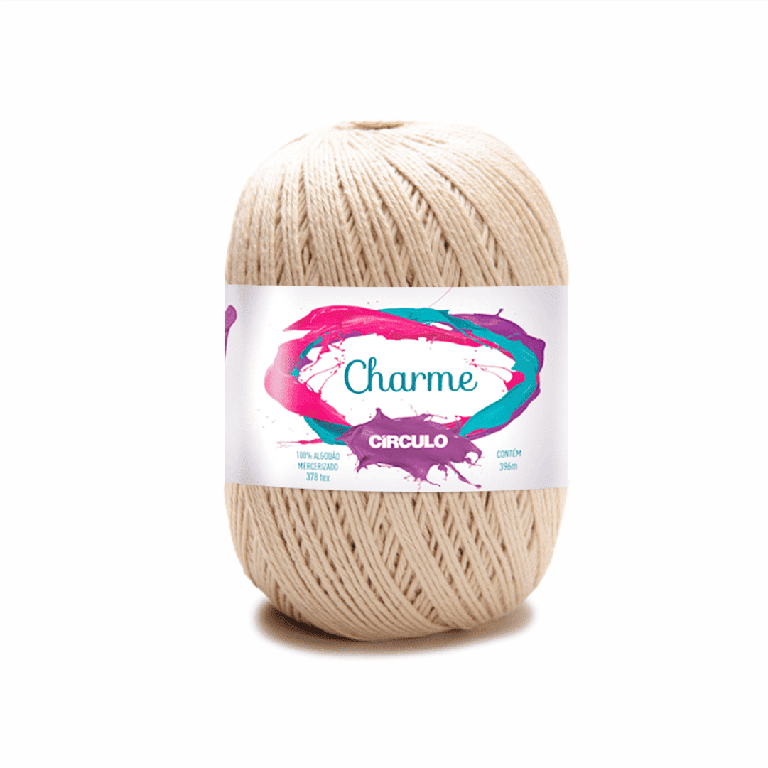 Linha Charme Circulo 396mts 7684 - Porcelana - Ariel Malhas | Universo do Artesão