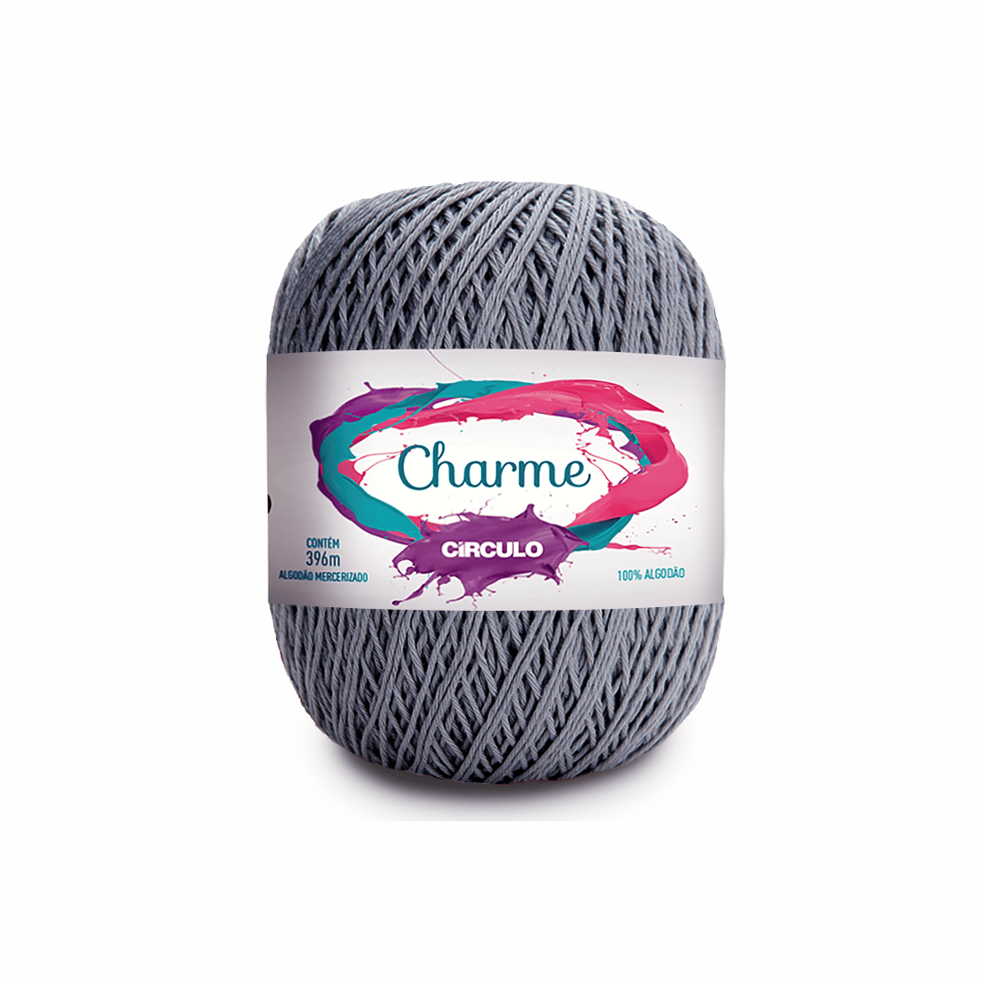 Linha Charme Circulo 396mts 8336 - Chumbo - Ariel Malhas | Universo do Artesão