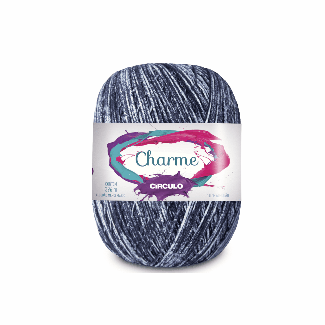 Linha Charme Circulo 396mts 8736 - Índigo - Ariel Malhas | Universo do Artesão