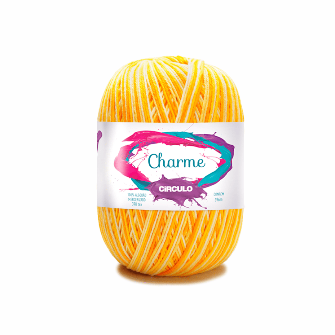 Linha Charme Circulo 396mts 9368 - Raio de Sol - Ariel Malhas | Universo do Artesão