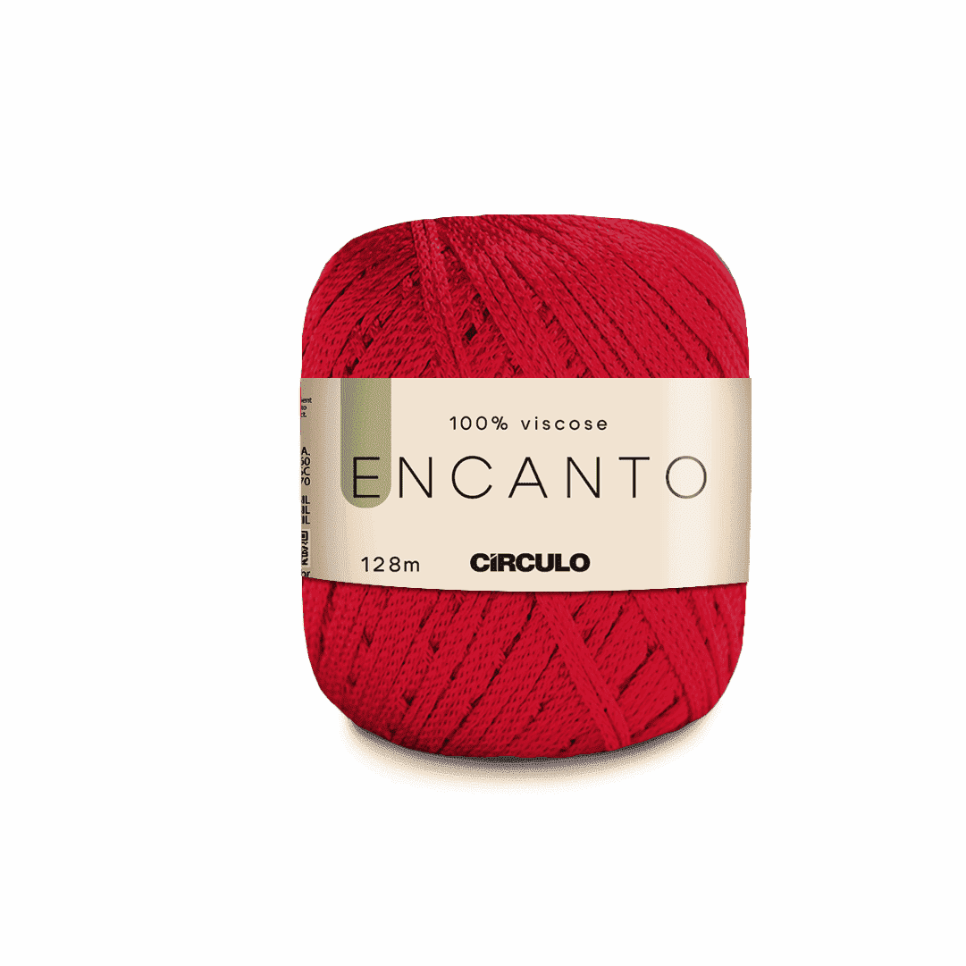 Linha Encanto Carmim - 3528 Circulo 128mts - Ariel Malhas | Universo do Artesão