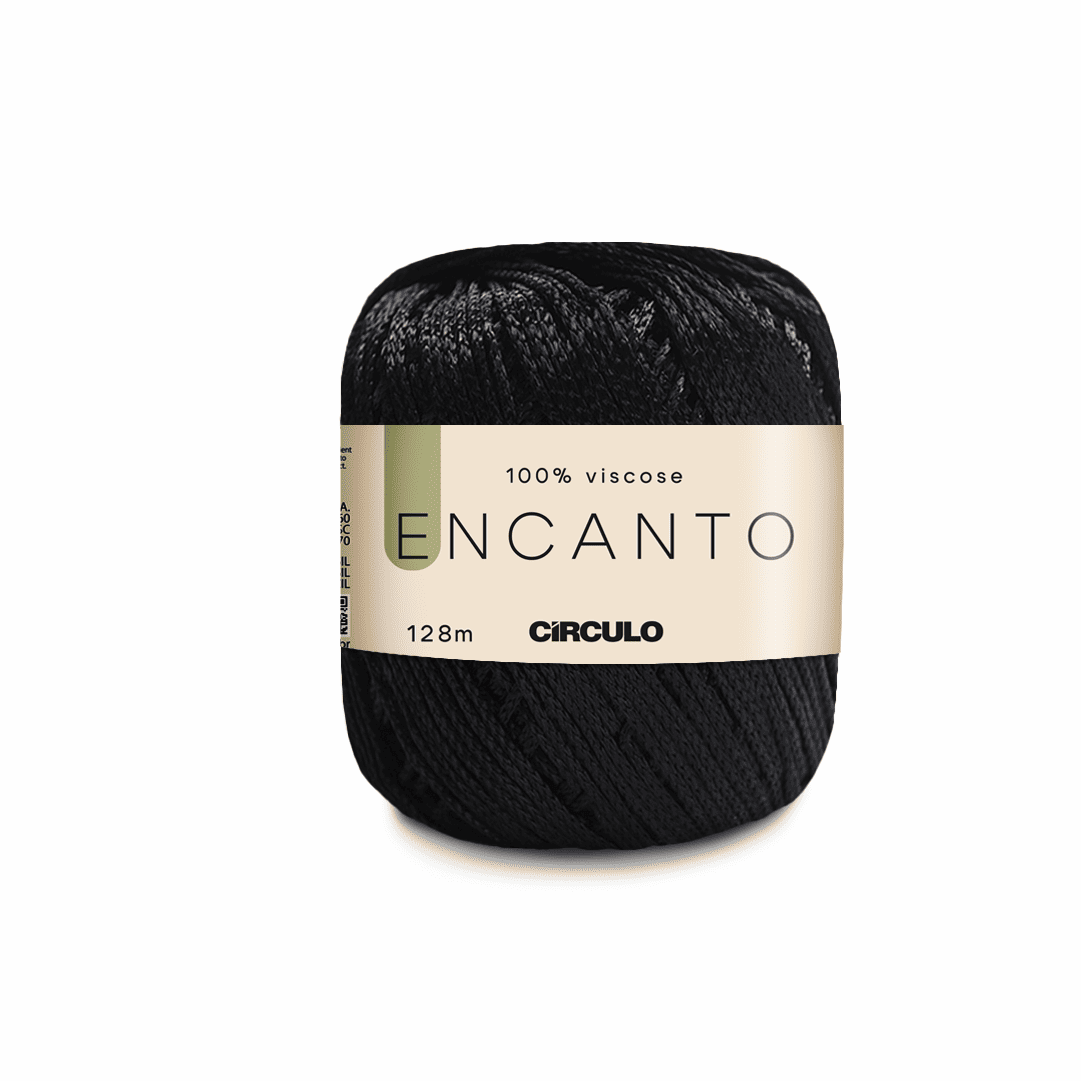 Linha Encanto Preto - 8990 Circulo 128mts - Ariel Malhas | Universo do Artesão