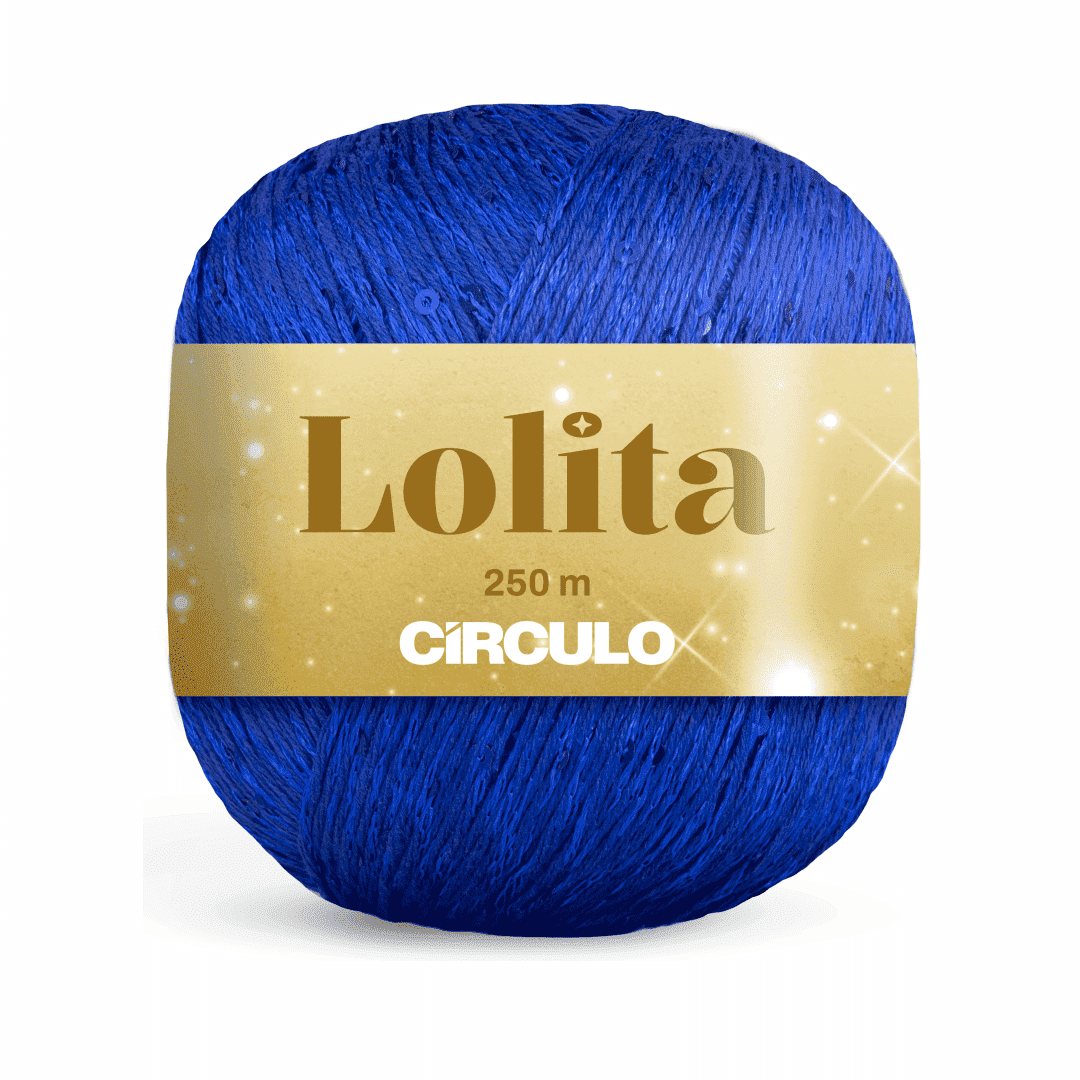 Lolita Azul Bic 2829 Circulo - Ariel Malhas | Universo do Artesão