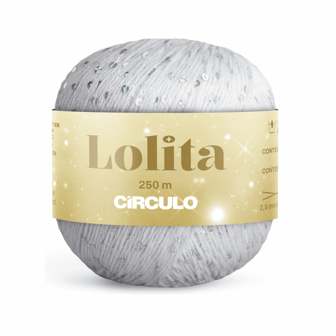 Lolita Branco 8001 Circulo - Ariel Malhas | Universo do Artesão