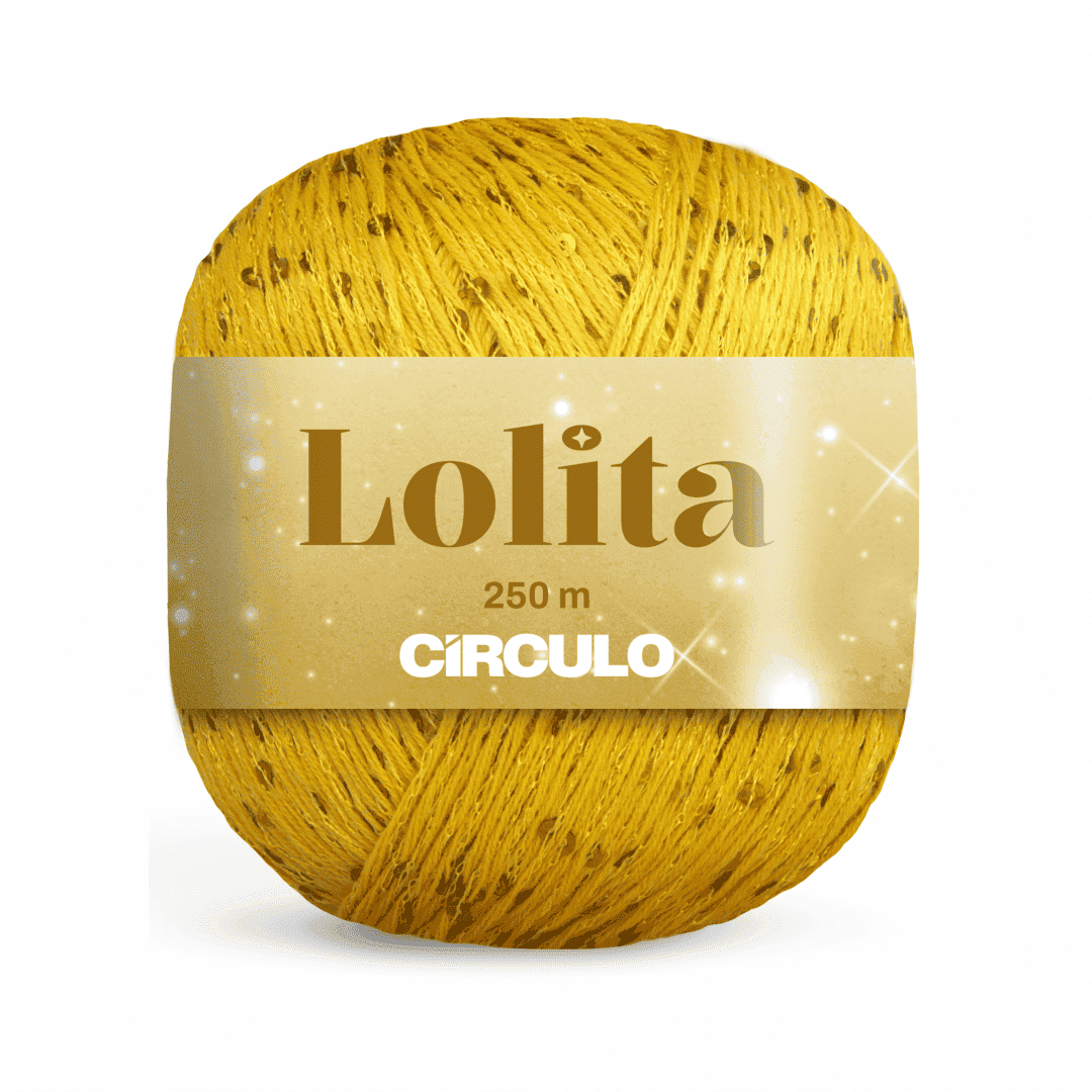 Lolita Ouro 1205 Circulo - Ariel Malhas | Universo do Artesão