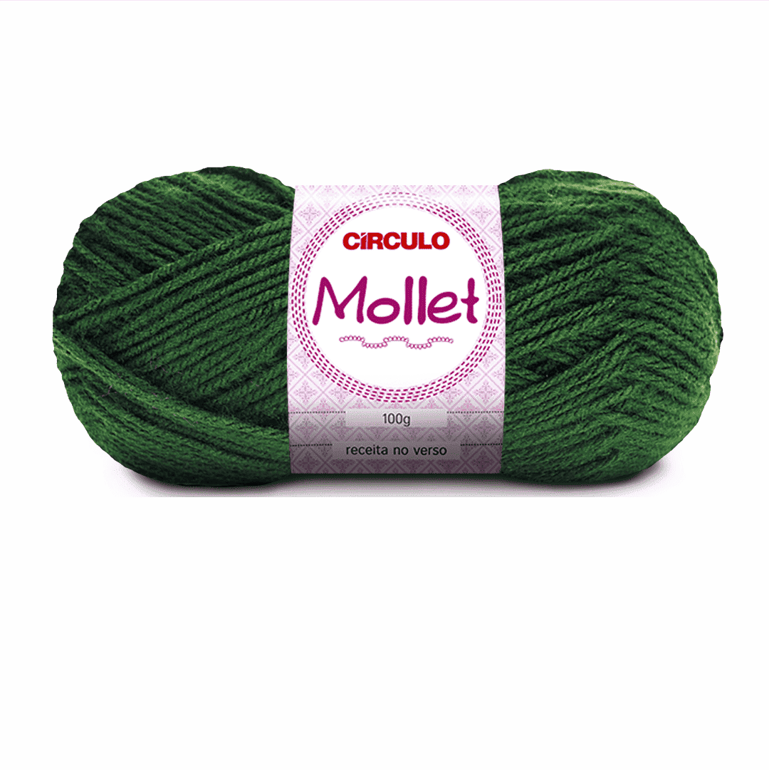 Mollet Acelga - 5329 Verde Circulo - Ariel Malhas | Universo do Artesão