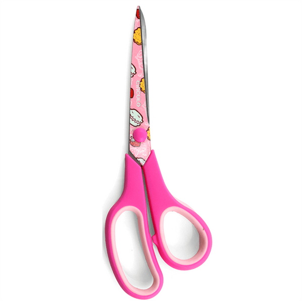 Tesoura Comfort Estampada Círculo 21,5cm 8,5 Inox