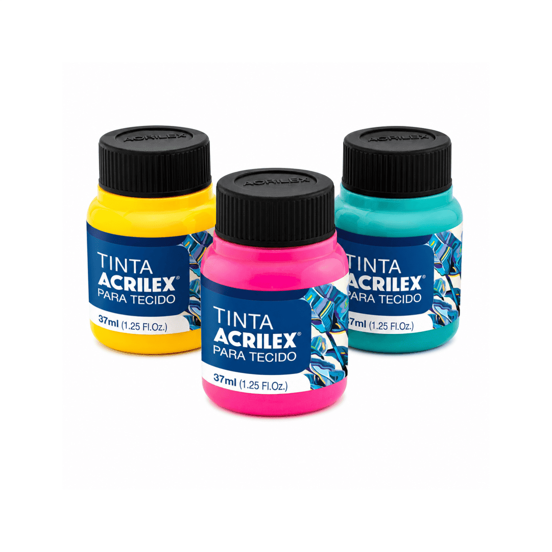 Tinta para Tecido Acrilex Fosca 37ml - Ariel Malhas | Universo do Artesão