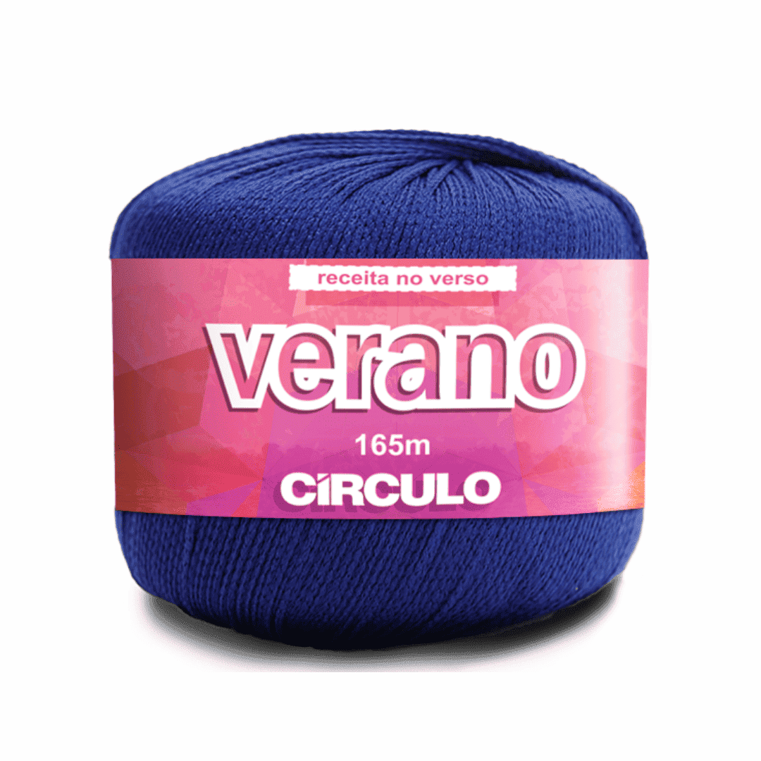 Verano Azul Marinho 2604 Circulo - Ariel Malhas | Universo do Artesão