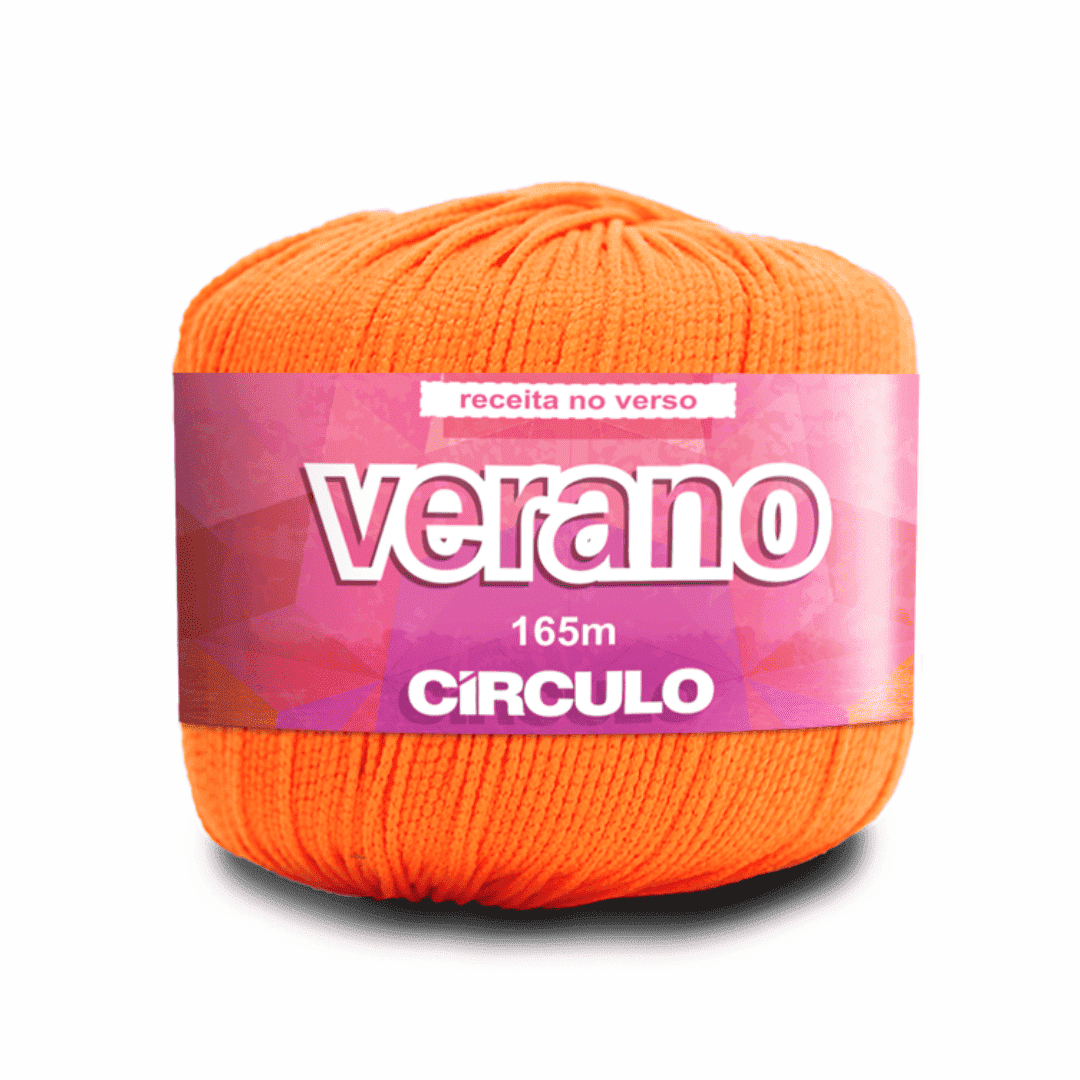 Verano Laranja 617 Circulo - Ariel Malhas | Universo do Artesão
