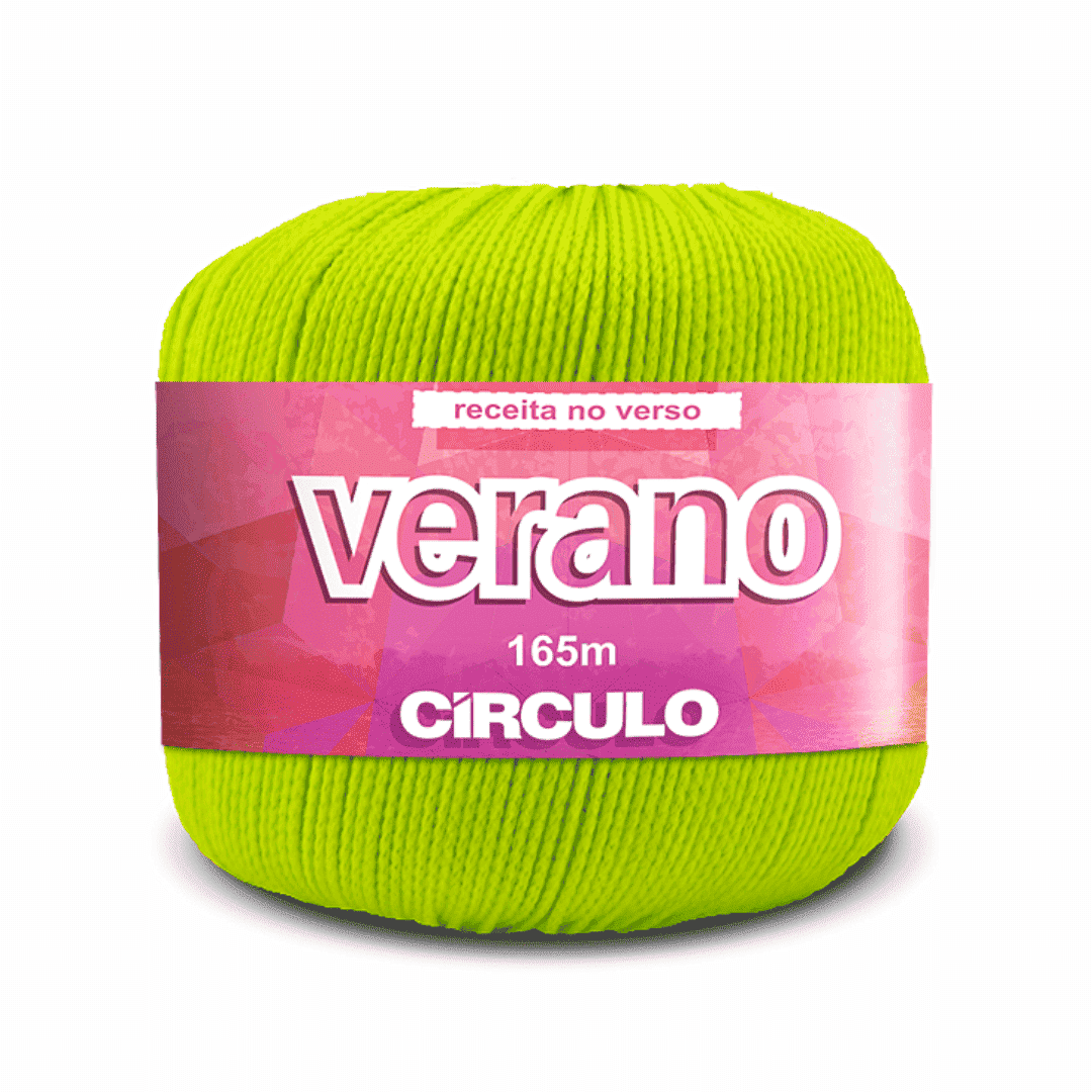 Verano Verde Neon 5583 Circulo - Ariel Malhas | Universo do Artesão